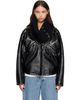 Lanvin Lanvin Black Short Vinyl Coat - 1