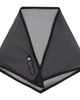 Lanvin Lanvin Black Silk Organza Triangle Scarf - 1
