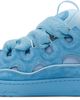 Lanvin Lanvin Blue Curb Monochrome Suede Sneakers - 3