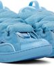 Lanvin Lanvin Blue Curb Monochrome Suede Sneakers - 4