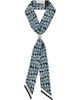 Lanvin Lanvin Blue Murano Print Silk Twilly Scarf - 1