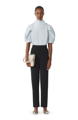 Lanvin Lanvin Blue Scarf Top