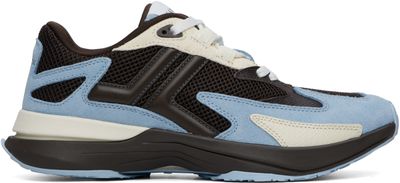 Lanvin Lanvin Brown & Blue JLA Mesh Sneakers