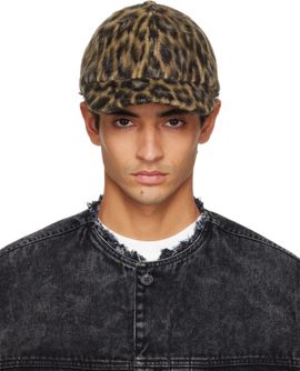 Lanvin Lanvin Brown Leopard Print Cap