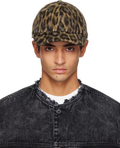 Lanvin Lanvin Brown Leopard Print Cap