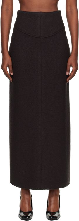 Lanvin Lanvin Brown Pencil Maxi Skirt