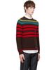 Lanvin Lanvin Brown Wool & Cashmere Striped Sweater - 2