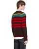 Lanvin Lanvin Brown Wool & Cashmere Striped Sweater - 3
