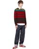 Lanvin Lanvin Brown Wool & Cashmere Striped Sweater - 4