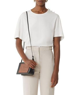 Lanvin Lanvin Cape-Effect T-Shirt In Cotton And Silk