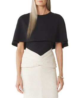Lanvin Lanvin Cape T-Shirt In Cotton and Silk