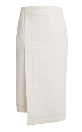 Lanvin Lanvin Cotton Belted Portfolio Skirt
