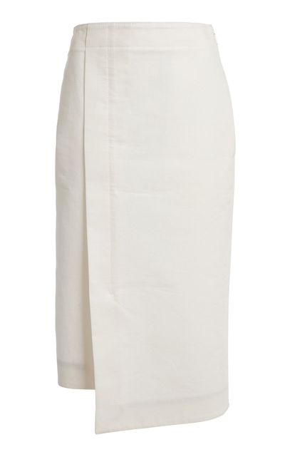 Lanvin Lanvin Cotton Belted Portfolio Skirt