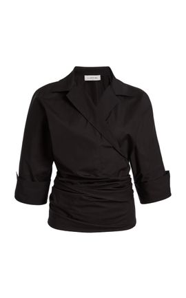 Lanvin Lanvin Cotton Fitted Wrap Shirt