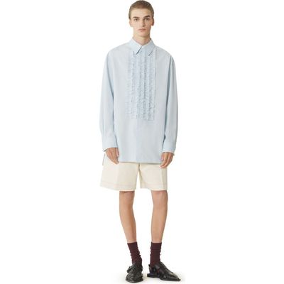 Lanvin Lanvin COTTON POPLIN BIB FRONT SHIRT