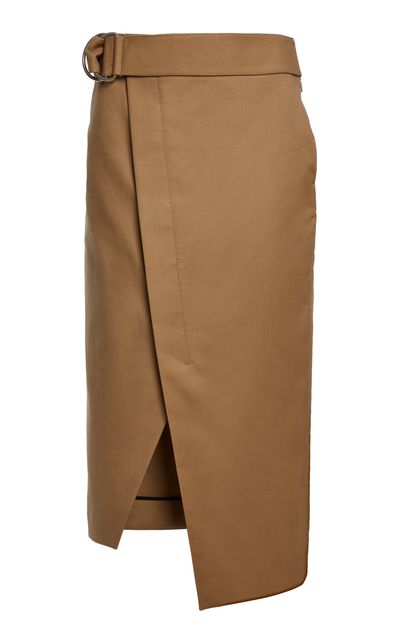 Lanvin Lanvin CottonBlend Belted Portfolio Skirt