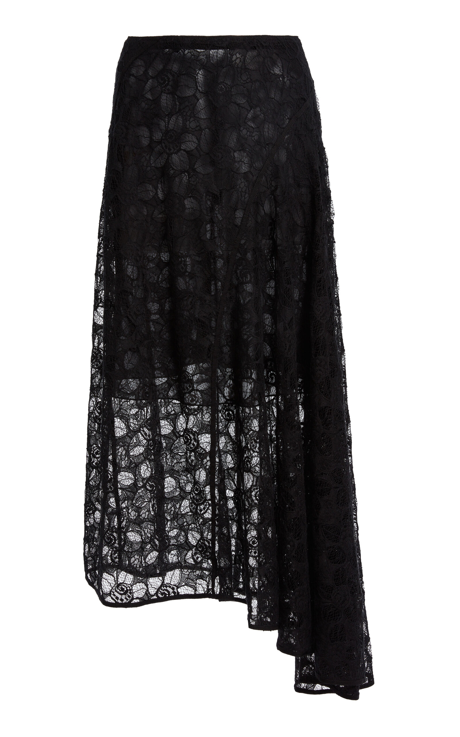 Lanvin Lanvin CottonBlend Midi Panel Skirt