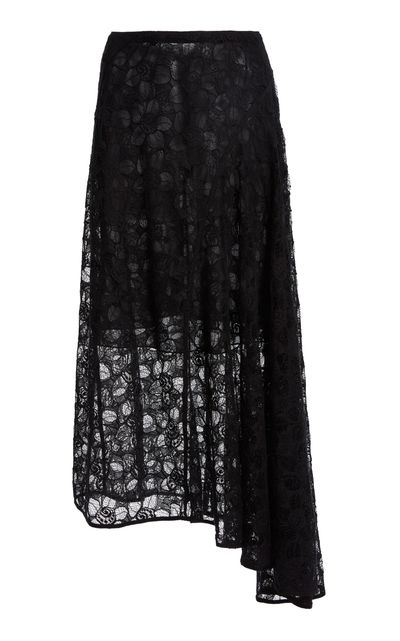 Lanvin Lanvin CottonBlend Midi Panel Skirt