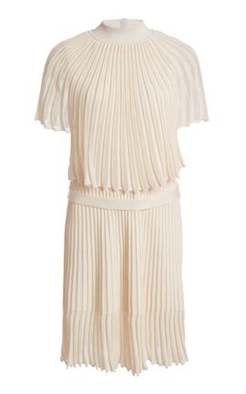 Lanvin Lanvin CottonSilk Short Pleated Frock