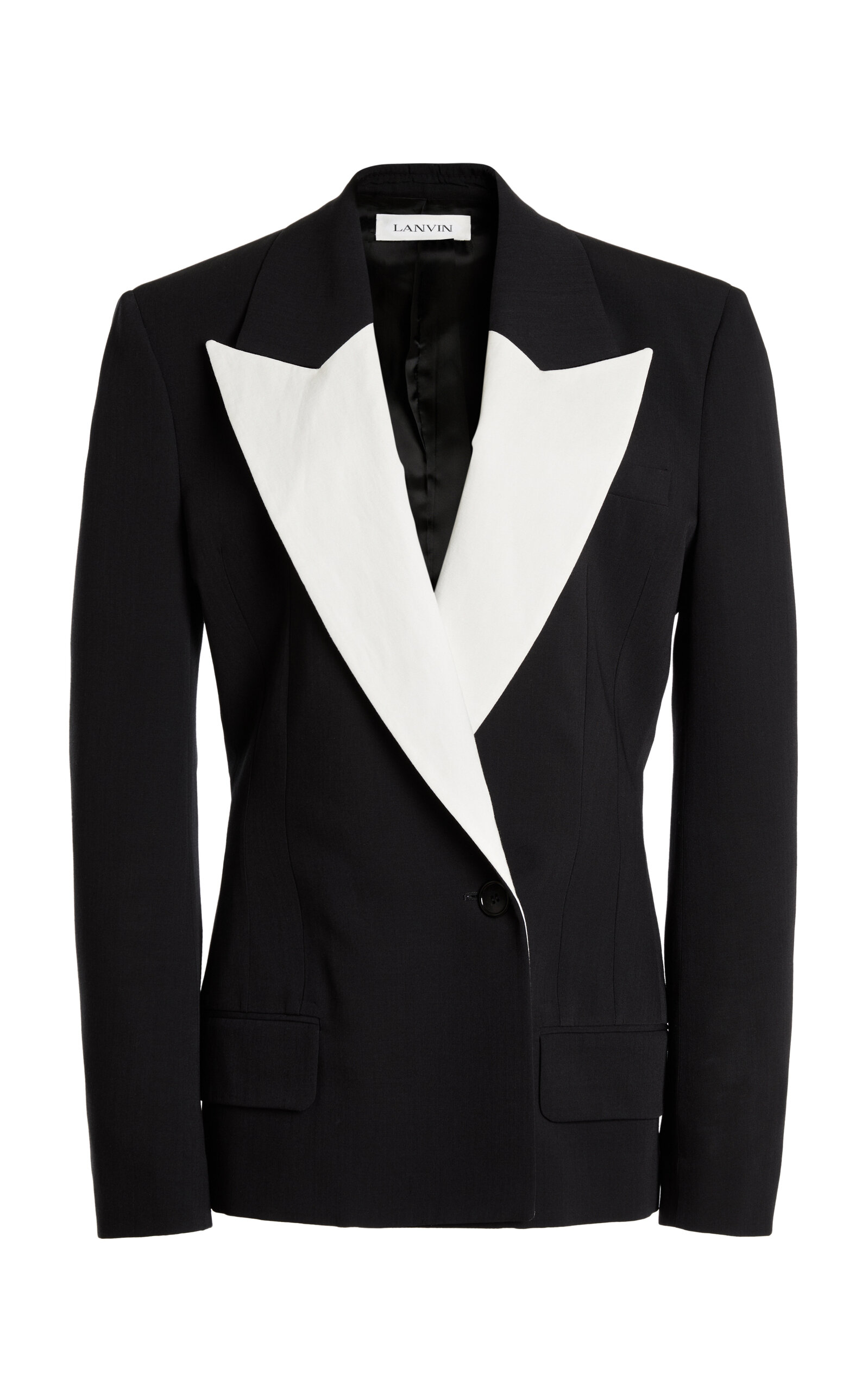 Lanvin Lanvin CrossButtoned Structured WoolLinen Jacket