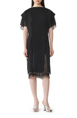 Lanvin Lanvin Embroidered Midi Dress