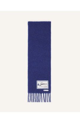 Lanvin Lanvin Fringed Wool Scarf With 22 Faubourg Label
