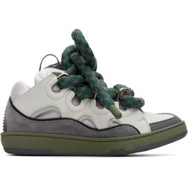Lanvin Lanvin Gray Curb Snake Sneakers