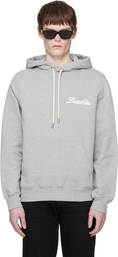Lanvin Lanvin Gray 'Lanvin Ribbon' Hoodie