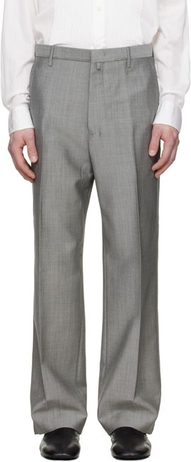 Lanvin Lanvin Gray Straight Trousers