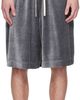 Lanvin Lanvin Gray Velvet Bermuda Shorts - 1