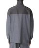 Lanvin Lanvin High Zip-Neck Chambray Top - 4