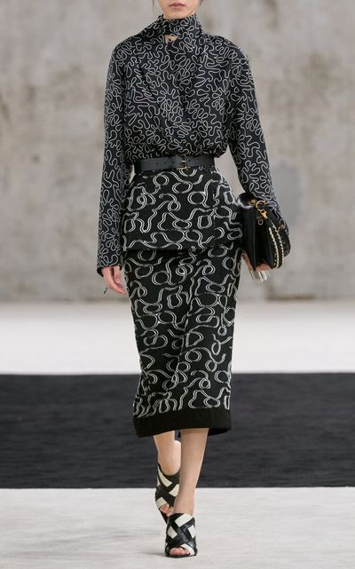 Lanvin Lanvin Jacquard Pencil Skirt