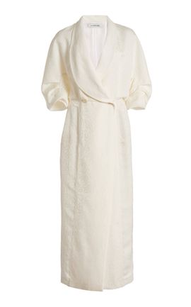 Lanvin Lanvin Jacquard SilkBlend Shawl Coat Dress