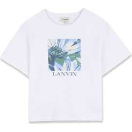 Lanvin Lanvin Kids Daisy Print Cotton T-Shirt