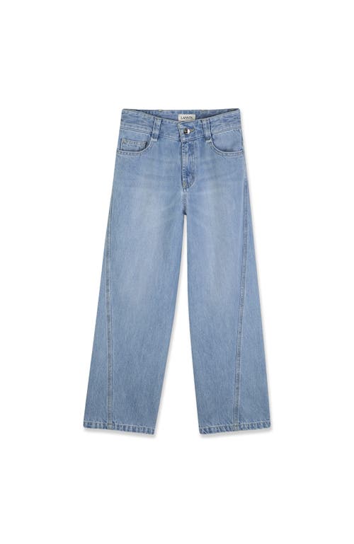 Lanvin Lanvin Kids Twisted Stitch Denim Pants