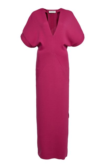 Lanvin Layered Contrast Maxi Dress