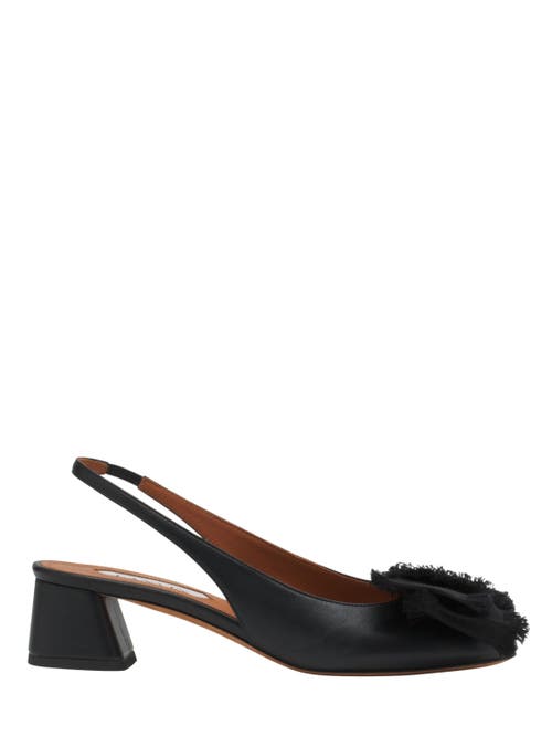 Lanvin Lanvin LEATHER HEELED SLINGBACK BALLERINA