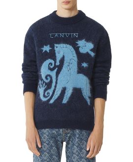 Lanvin Lanvin Lunar Year Jacquard Mohair Sweater
