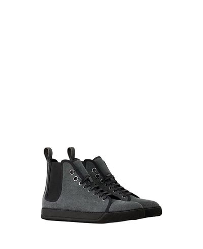 Lanvin Lanvin Men's Dbb1 High Top Canvas Sneakers