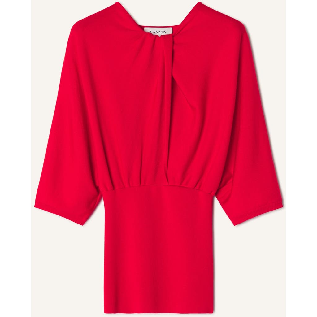Lanvin Lanvin Merino Wool Sweater With Bow Detail