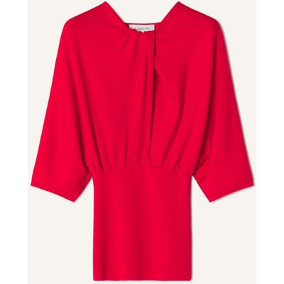Lanvin Lanvin Merino Wool Sweater With Bow Detail