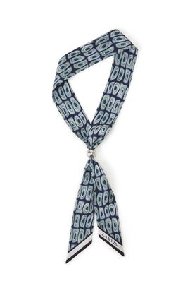 Lanvin Lanvin Murano Print Silk Twilly With Jewelry Fastener