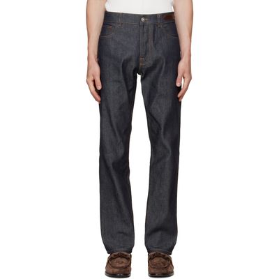 Lanvin Lanvin Navy Straight-Leg Jeans