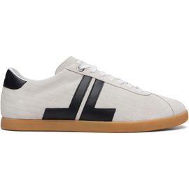 Lanvin Lanvin Off-White & Black Glen 2.0 Leather Sneakers