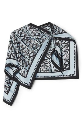 Lanvin Lanvin Painted Diamond Motif Top With Jewelry Fastener