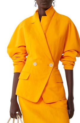 Lanvin Lanvin Paper And Viscose Open-Back Jacket