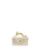 Lanvin Lanvin Pencil Cat Nano Bag In Crackled Metallic Leather - 1