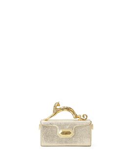 Lanvin Lanvin Pencil Cat Nano Bag In Crackled Metallic Leather
