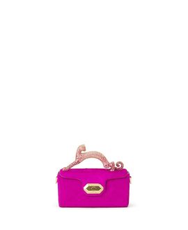 Lanvin Lanvin Pencil Cat Nano Bag In Pony And Rhinestones