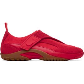 Lanvin Lanvin Red LNV1 Knit & Suede Sneakers